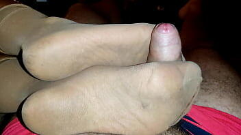 footjob collant